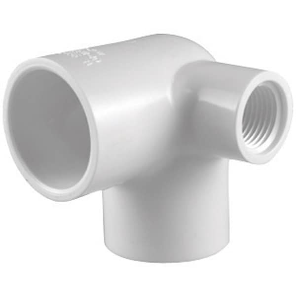 Charlotte Pipe And Foundry Charlotte Pipe Schedule 40 3/4 in. Slip X 3/4 in. D Slip PVC Side Outlet Elbow 1 pk PVC 02520 0800 - main